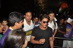 Shahrukh Khan returns after winning IPL 2014 in Mumbai Airport on 2nd June 2014